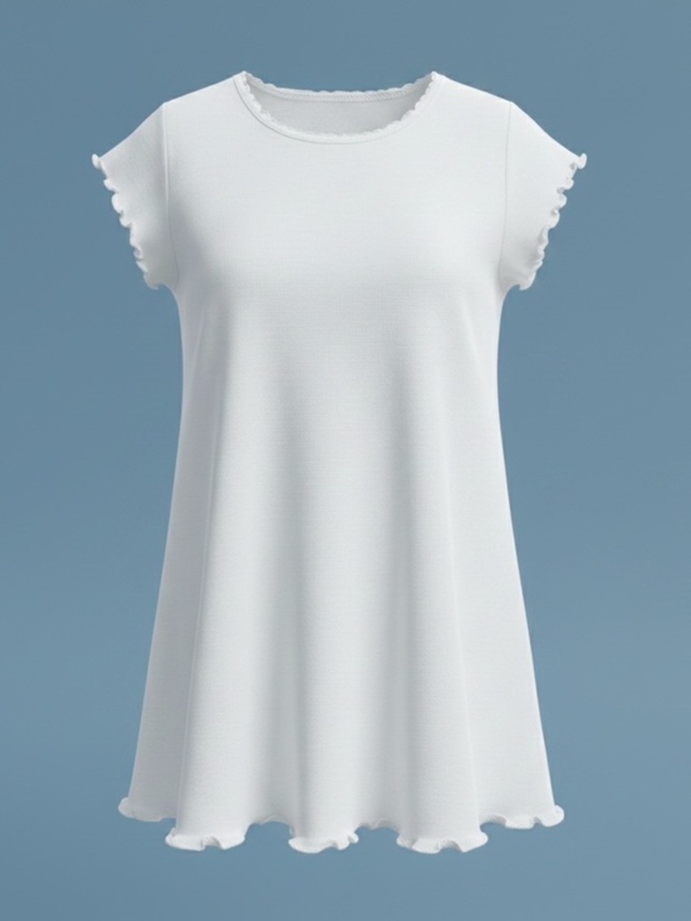 Chaser White Flutter Sleeve Knit Top Size Small New With Tags